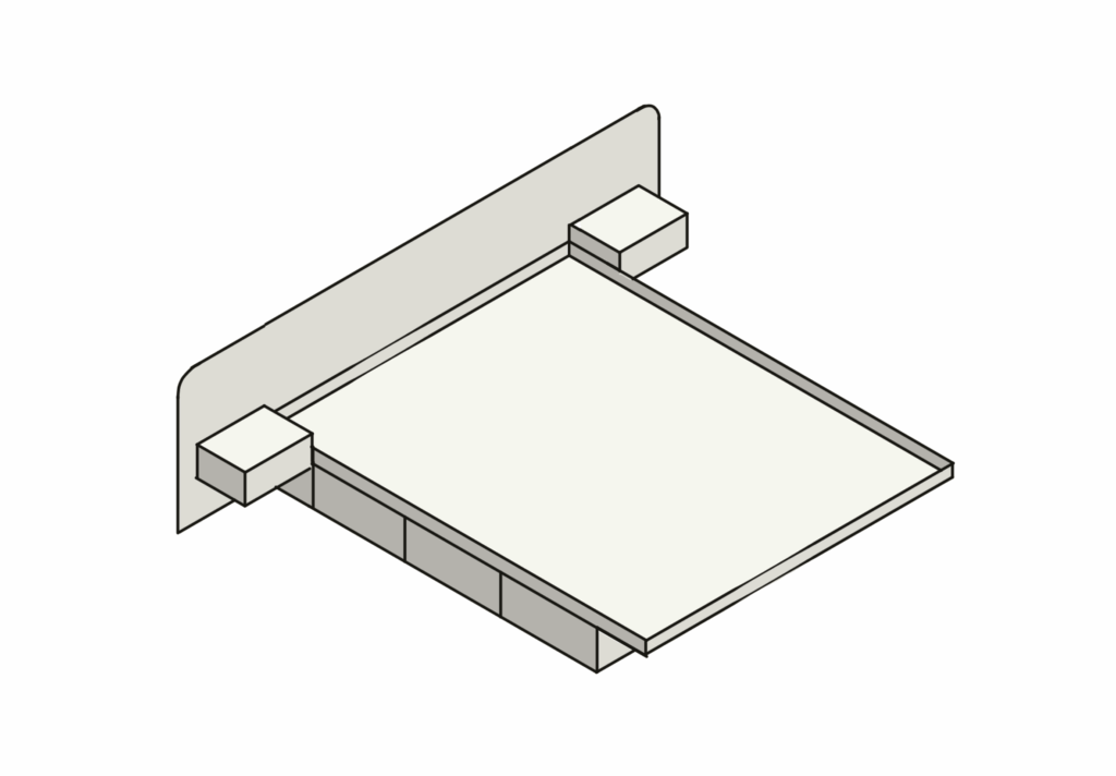 Design de lit à la main